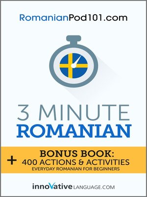 cover image of 3-Minute Romanian